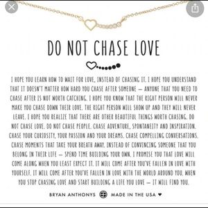 Bryan Anthony Do not chase love necklace
